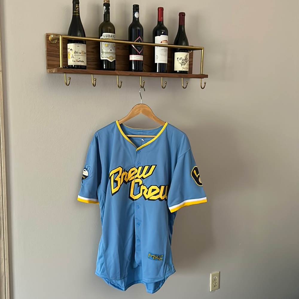 Milwaukee Brewers “Brew Crew” Burnes Jersey L
